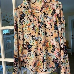 Express Floral Long Sleeve Women's Top